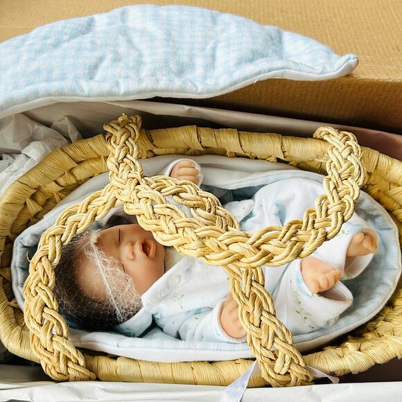 Berenguer Other - New Dolls by Berenguer Carry Me Baby blue COA real reborn Baby Doll 9.5”